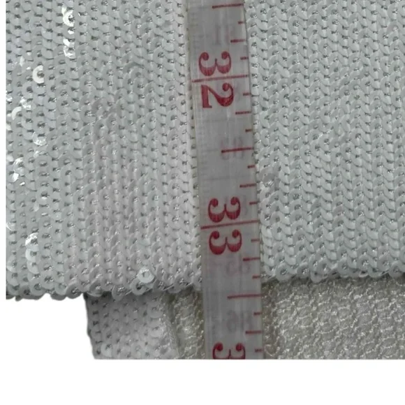 GAUCHERE White Sequin Maxi Skirt Size 34 - Picture 9 of 9